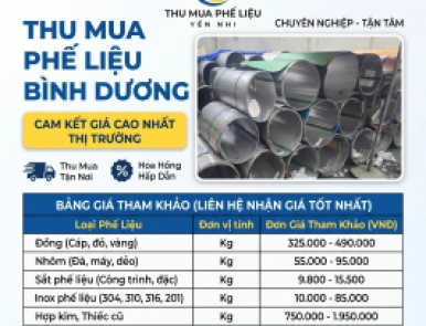 Thu Mua Phế Liệu Bình Dương Giá Cao - Tận Nơi, Hoa Hồng Hấp Dẫn