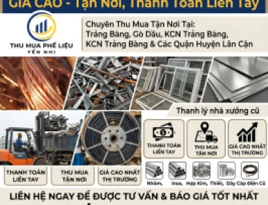 Thu Mua Phế Liệu Tây Ninh Giá Cao - Tận Nơi, Thanh Toán Liền Tay