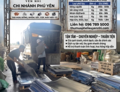 Thu Mua Phế Liệu Tại Phú Yên Giá Cao – Tận Nơi, Hoa Hồng Hấp Dẫn