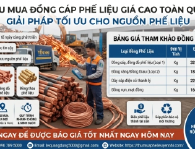 Thu mua đồng phế liệu tại TPHCM tận nơi, giá cao nhất hôm nay