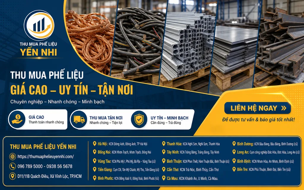 Đồng nhôm inox và dây điện phế liệu đã phân loại