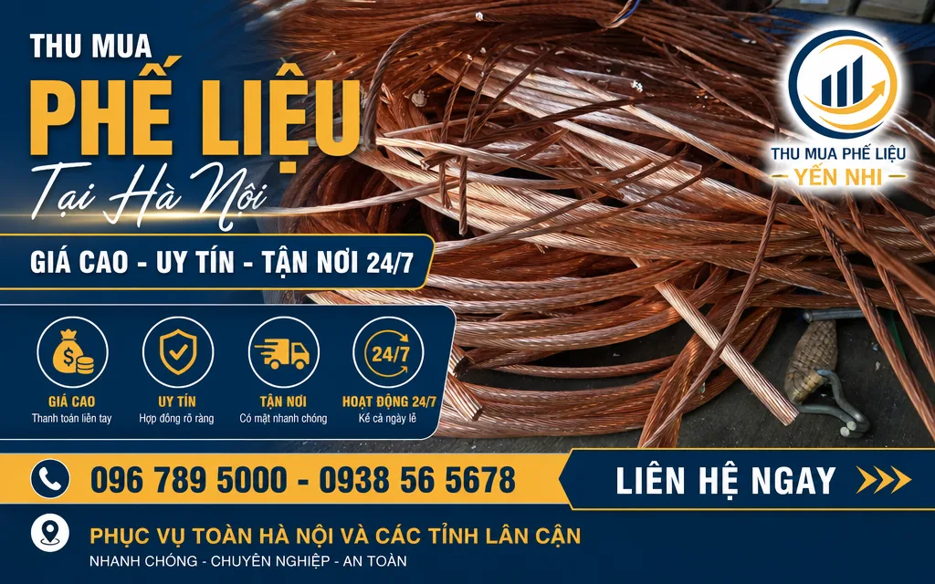 Đội thu mua phế liệu bốc xếp tận nơi lên xe tải