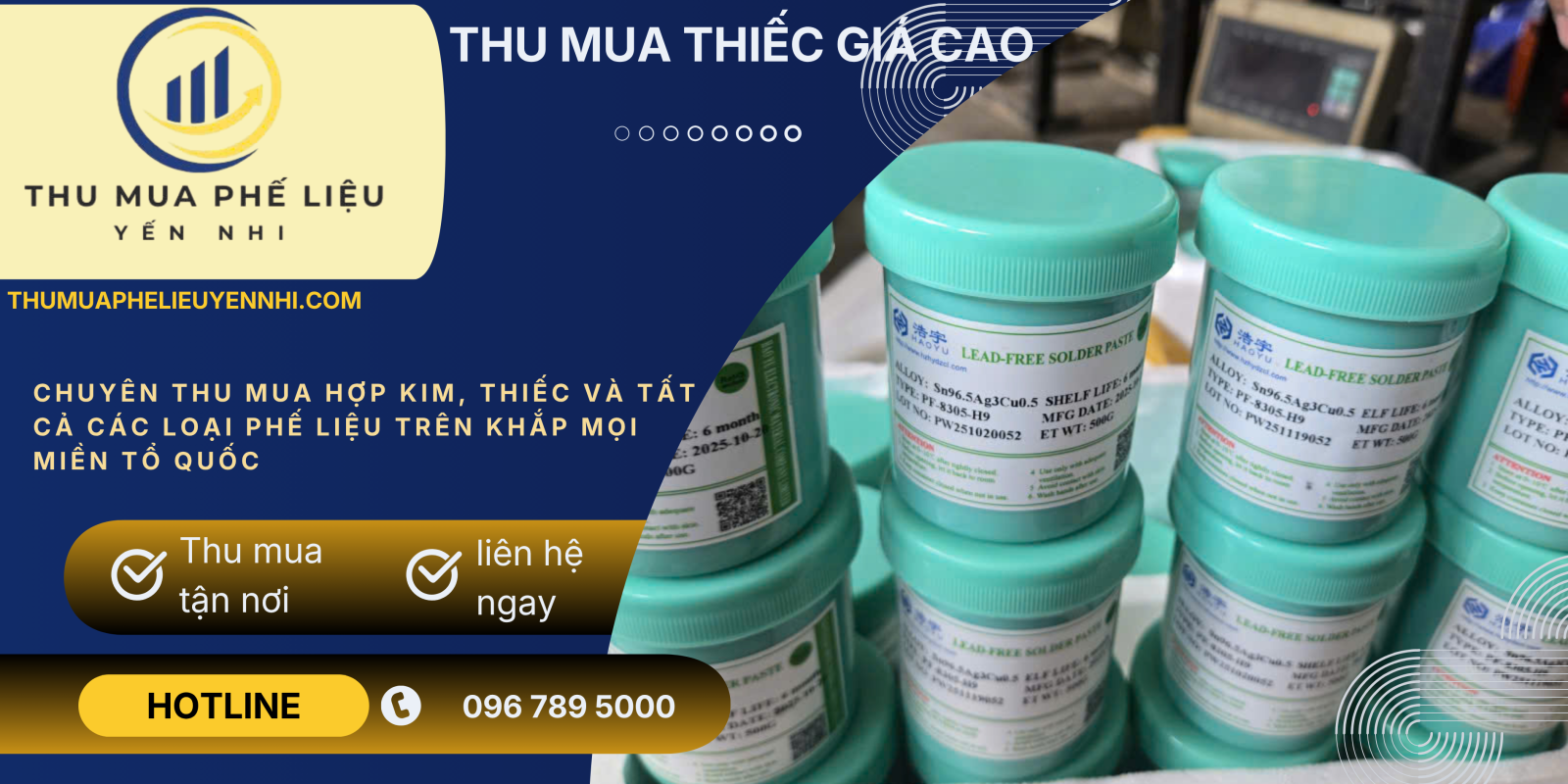 Thu Mua Kem Hàn Thiếc Giá Cao Toàn Quốc - Tận Nơi, Định Giá Chính Xác