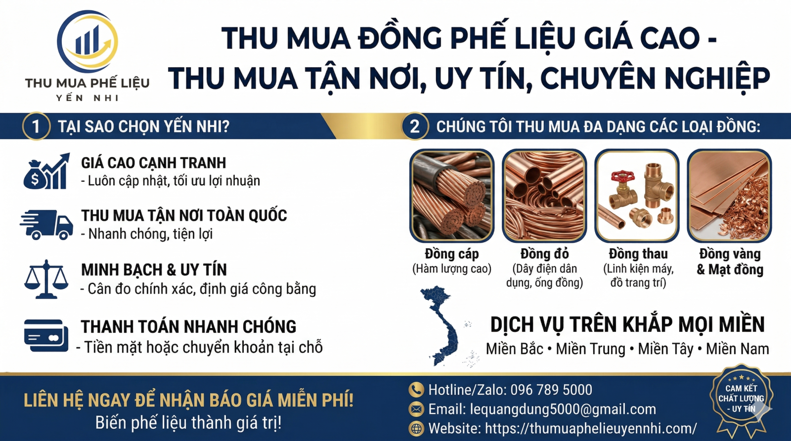 Thu Mua Đồng Phế Liệu Giá Cao - Thu Mua Tận Nơi, Uy Tín