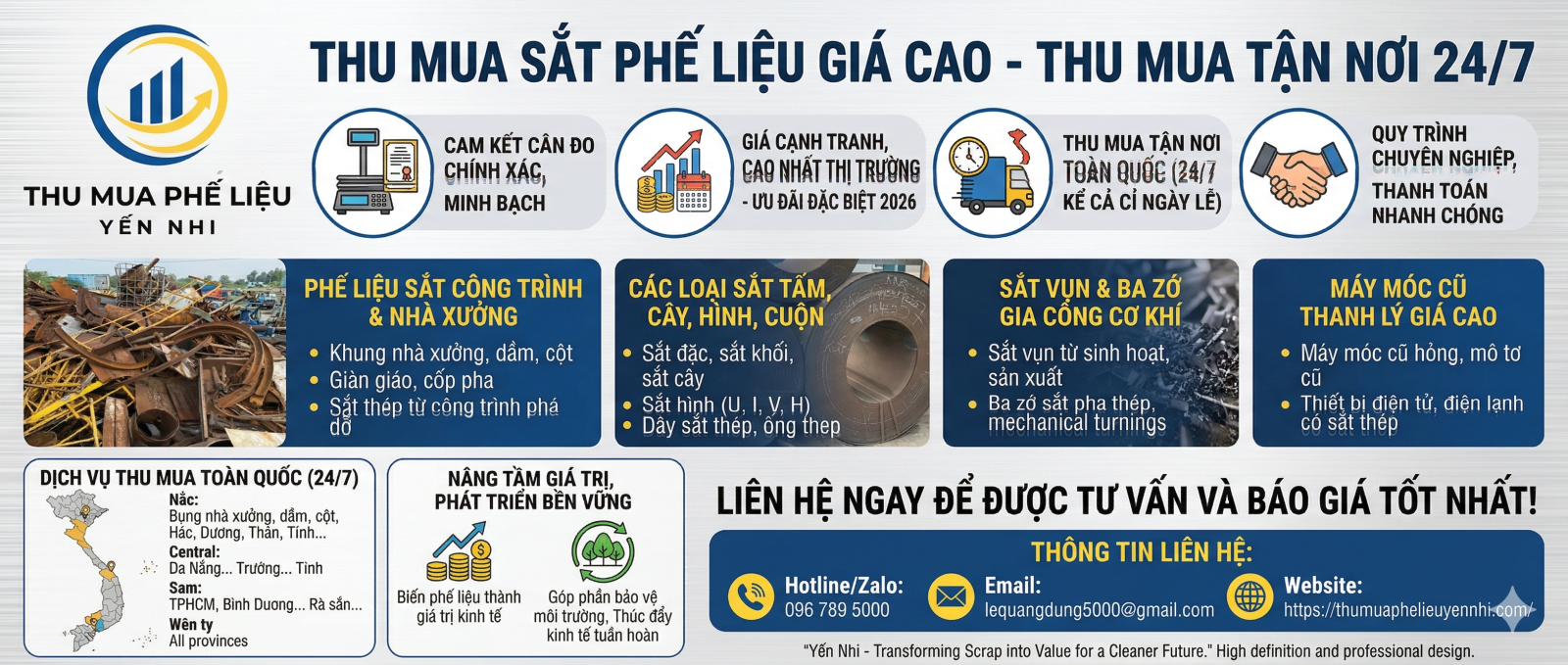 Thu mua sắt phế liệu giá cao
