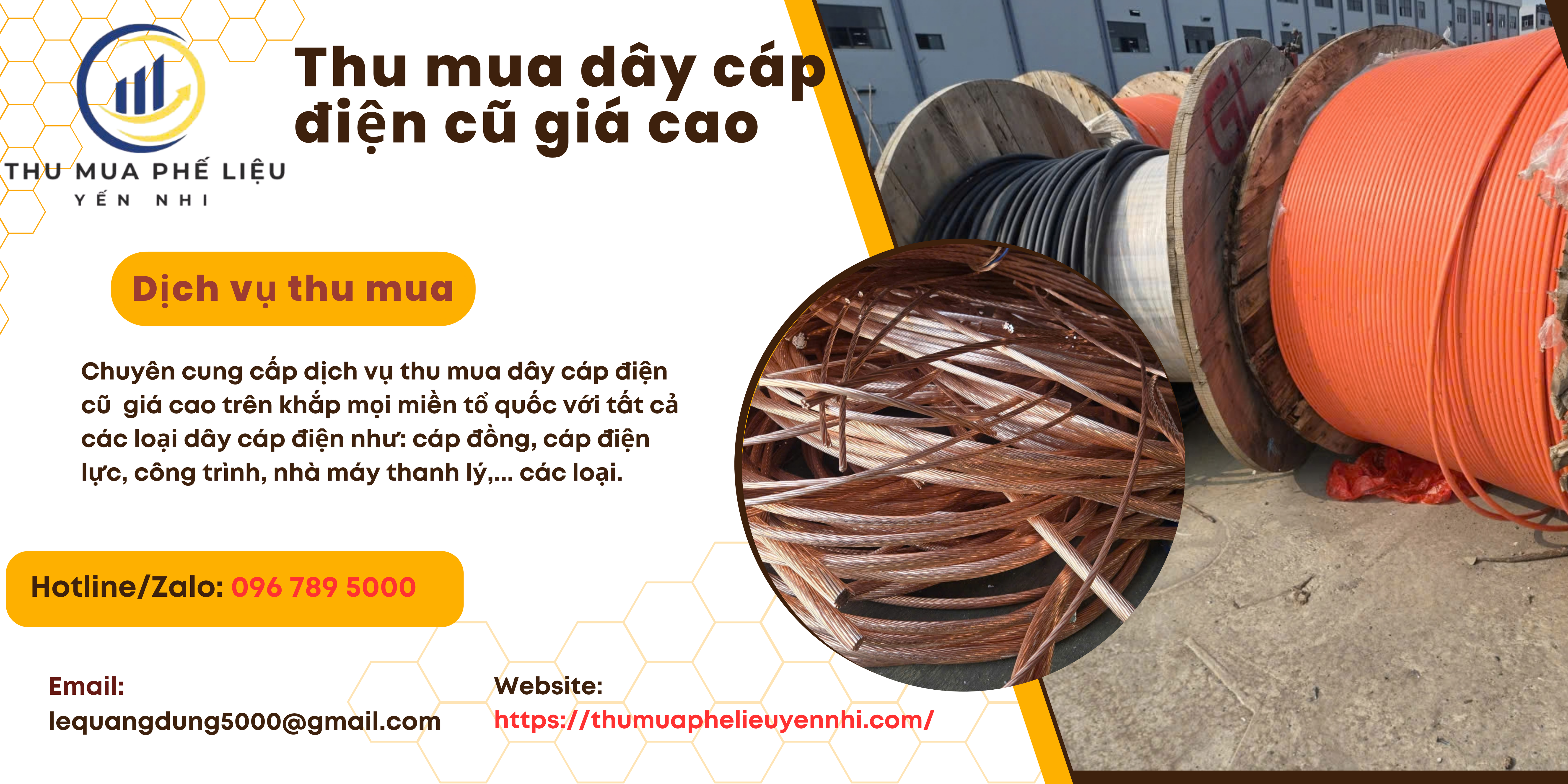 Thu mua dây cáp đồng thanh lý giá cao