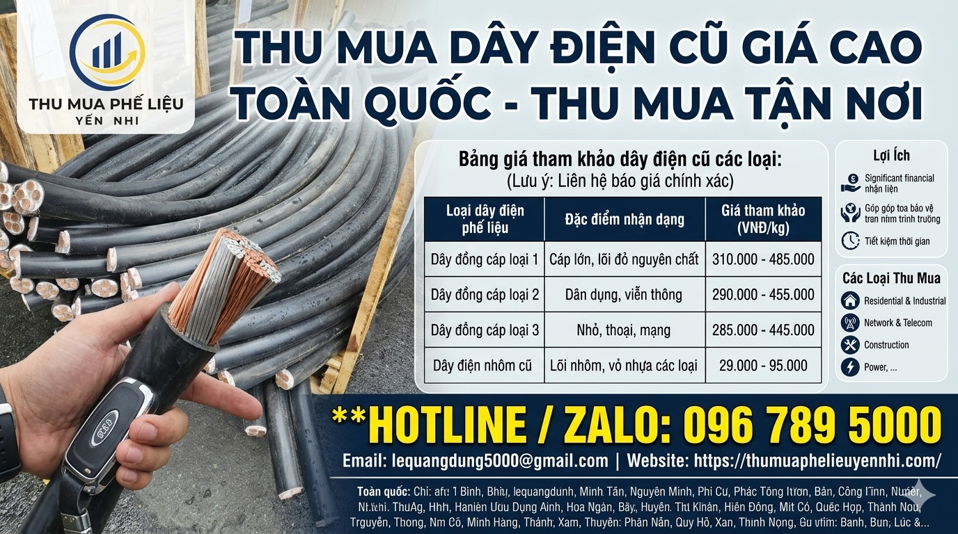 Thu mua dây cáp điện tại Ninh Thuận