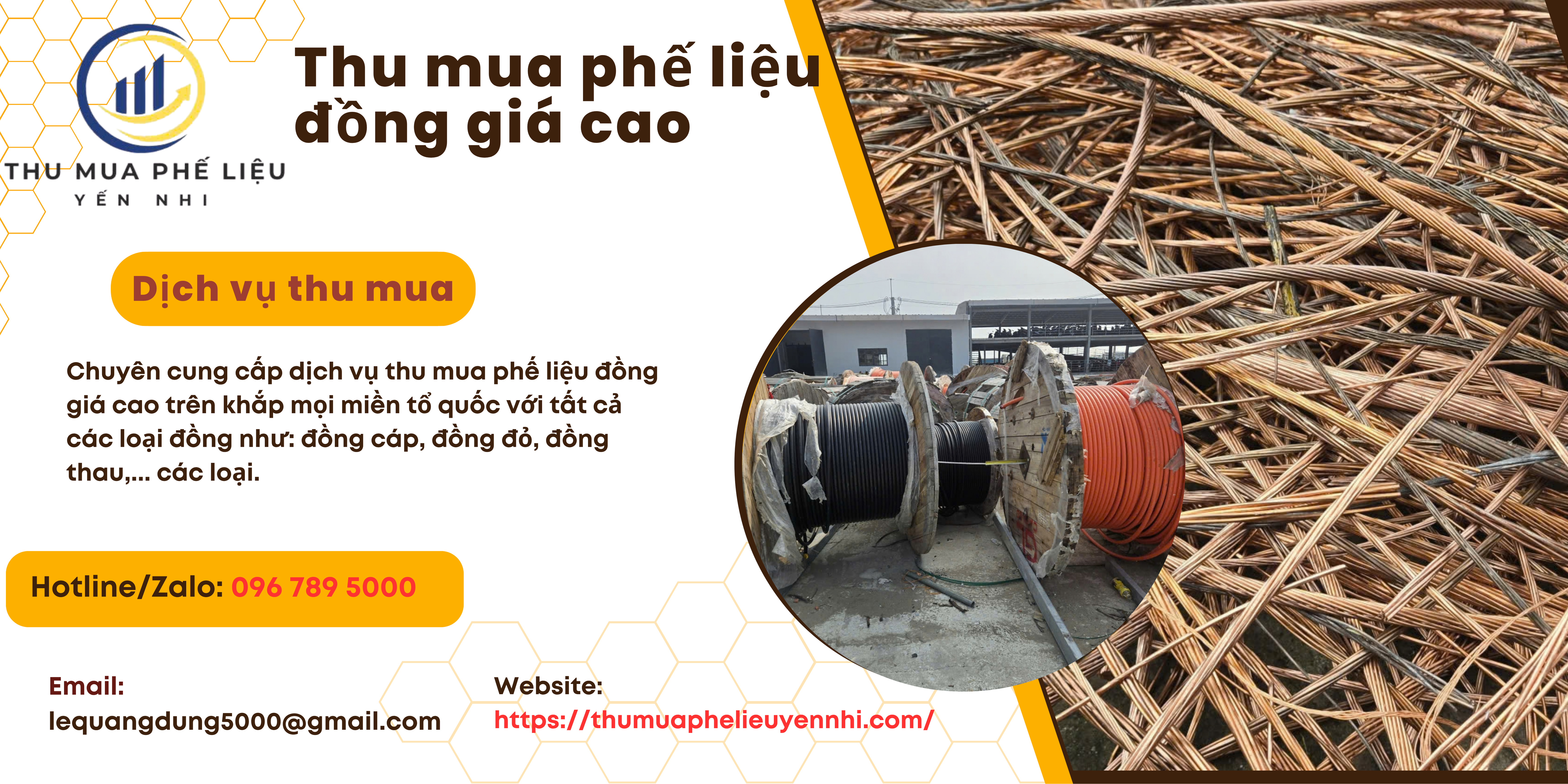 Thu mua đồng cáp phế liệu