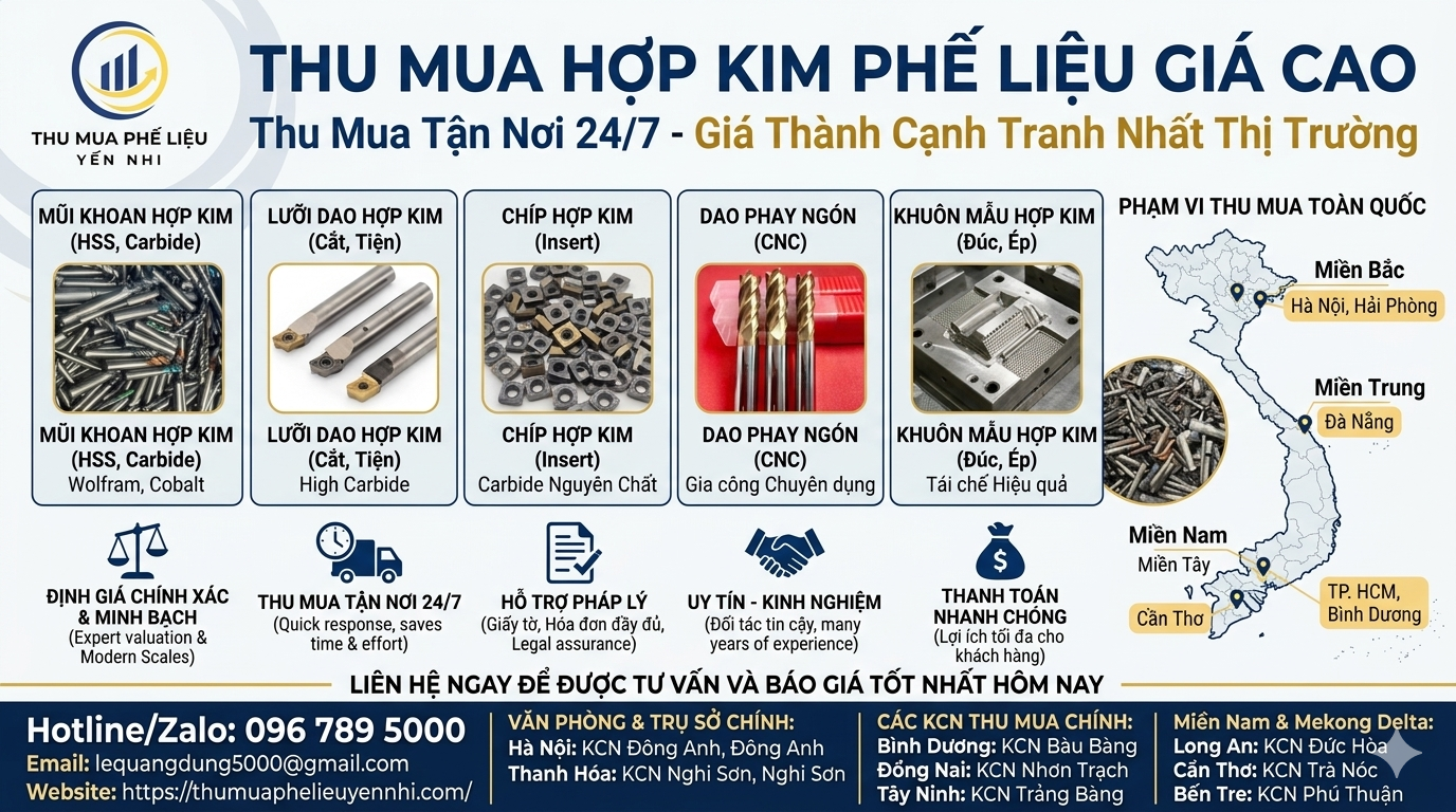 Thu mua hợp kim phế liệu giá cao