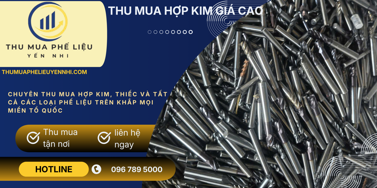 Thu mua mũi khoan hợp kim cũ giá cao