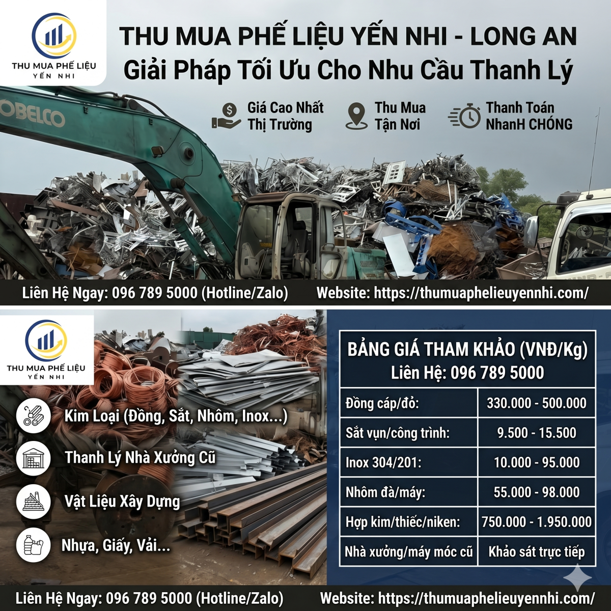 Thu mua phế liệu Long An