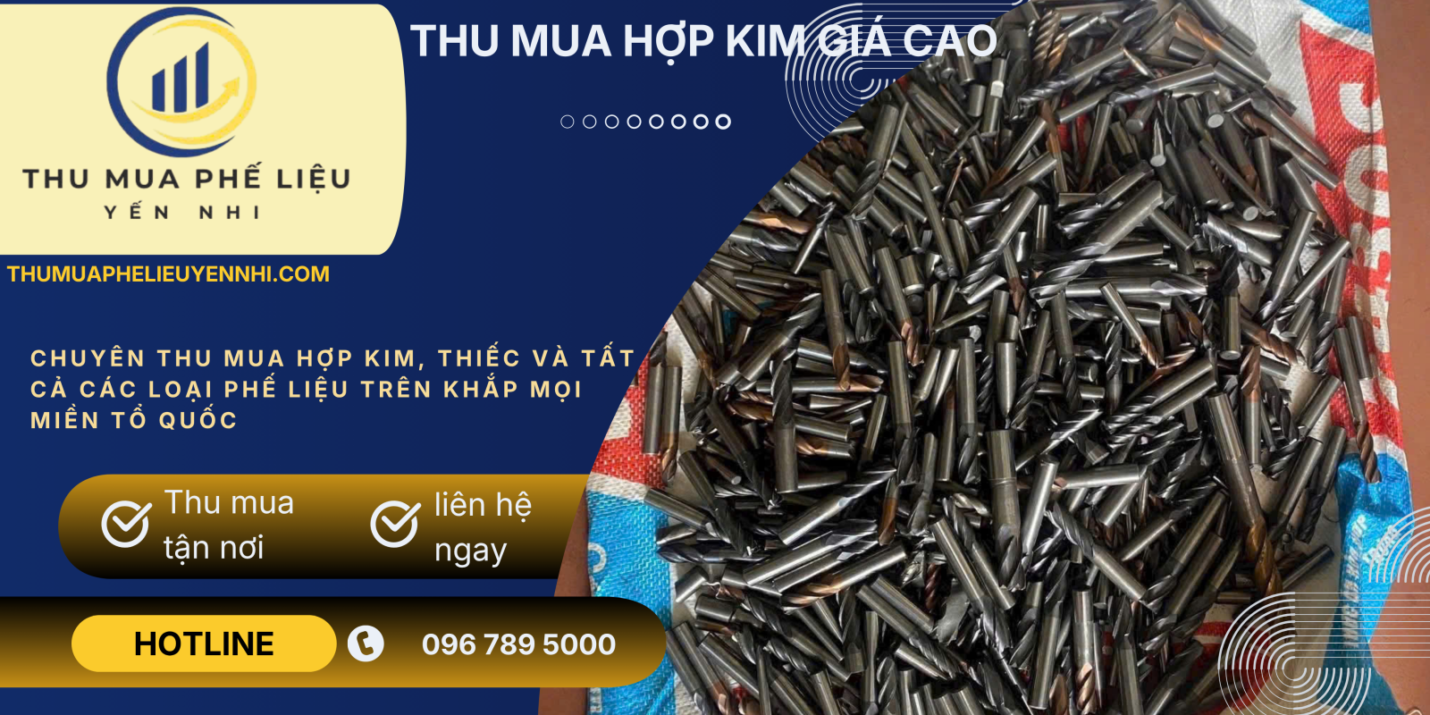 Mua mũi khoan hợp kim cũ giá cao tận nơi