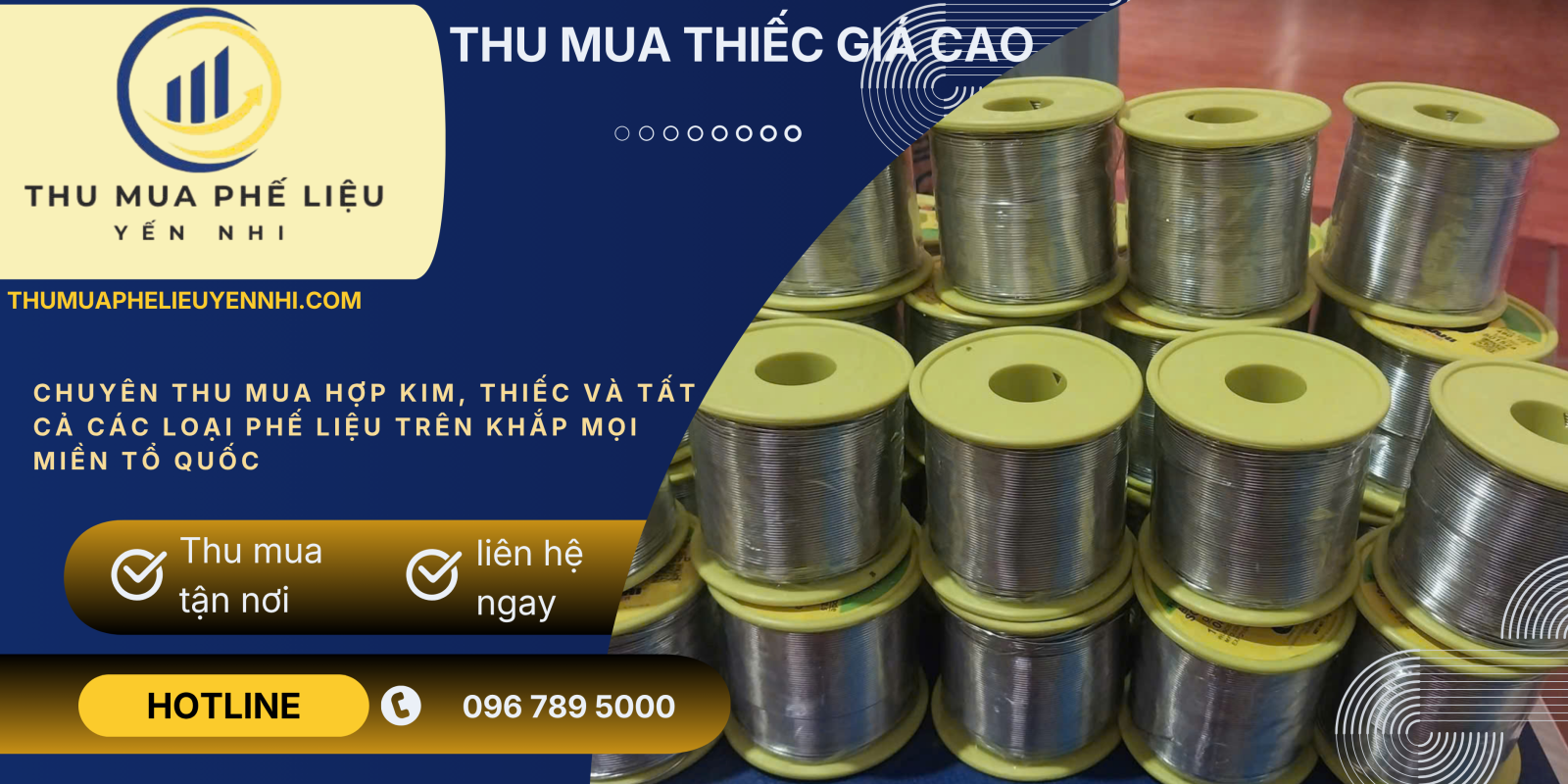 Thu mua thiếc phế liệu tận nơi